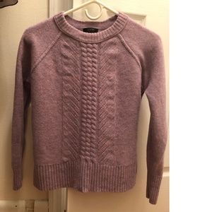 J.Crew Lavender Heathered Wool Sweater